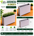 Jardinera en Concreto 80x20x80 cm