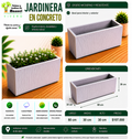 Jardinera en Concreto 80x30x30 cm