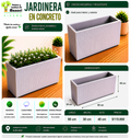 Jardinera en Concreto 80x30x40 cm