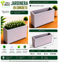 Jardinera en Concreto 80x30x50 cm