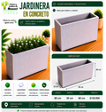 Jardinera en Concreto 80x30x60 cm