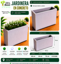 Jardinera en Concreto 80x30x70 cm