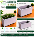Jardinera en Concreto 80x40x40 cm