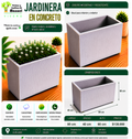 Jardinera en Concreto 80x40x60 cm