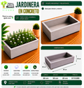 Jardinera en Concreto 80x50x20 cm