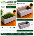 Jardinera en Concreto 80x50x30 cm