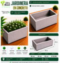 Jardinera en Concreto 80x50x40 cm