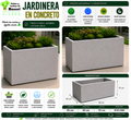 Jardinera en Concreto 90x50x70 cm