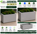 Jardinera en Concreto 90x60x70 cm