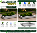 Jardinera en Concreto 90x80x20 cm