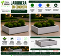 Jardinera en Concreto 90x90x30 cm