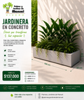 Jardinera en Concreto 100x50x20 cm