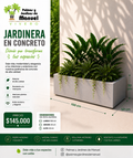 Jardinera en Concreto 100x50x30 cm