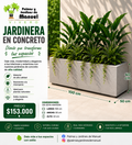 Jardinera en Concreto 100x50x40 cm