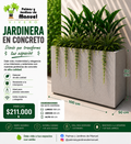 Jardinera en Concreto 100x50x80 cm