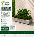 Jardinera en Concreto 100x60x20 cm