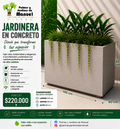 Jardinera en Concreto 100x60x80 cm