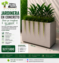 Jardinera en Concreto 100x60x90 cm