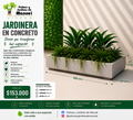 Jardinera en Concreto 100x70x20 cm