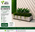 Jardinera en Concreto 100x70x30 cm