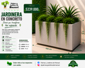 Jardinera en Concreto 100x90x70 cm