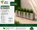 Jardinera en Concreto 110x20x30 cm