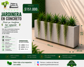 Jardinera en Concreto 110x20x50 cm