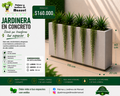 Jardinera en Concreto 110x20x60 cm