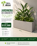 Jardinera en Concreto 100x30x40 cm