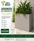 Jardinera en Concreto 100x30x90 cm