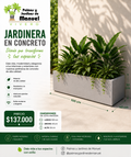 Jardinera en Concreto 100x40x30 cm