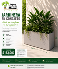 Jardinera en Concreto 100x40x50 cm