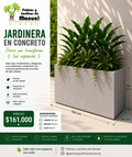 Jardinera en Concreto 100x40x60 cm