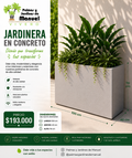 Jardinera en Concreto 100x40x70 cm