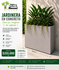 Jardinera en Concreto 100x40x90 cm