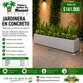 Jardinera en Concreto 120x20x20 cm