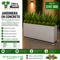Jardinera en Concreto 120x20x50 cm
