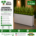 Jardinera en Concreto 120x20x60 cm
