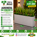 Jardinera en Concreto 120x20x70 cm