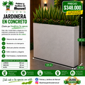 Jardinera en Concreto 120x20x120 cm