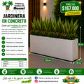 Jardinera en Concreto 120x30x40 cm