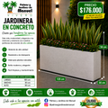 Jardinera en Concreto 120x30x50 cm