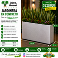 Jardinera en Concreto 120x30x80 cm
