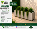 Jardinera en Concreto 110x30x40 cm