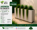 Jardinera en Concreto 110x30x60 cm