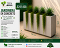 Jardinera en Concreto 110x30x70 cm
