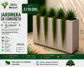 Jardinera en Concreto 110x30x80 cm