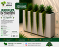 Jardinera en Concreto 110x30x90 cm