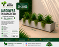 Jardinera en Concreto 110x40x20 cm