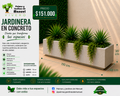 Jardinera en Concreto 110x40x30 cm